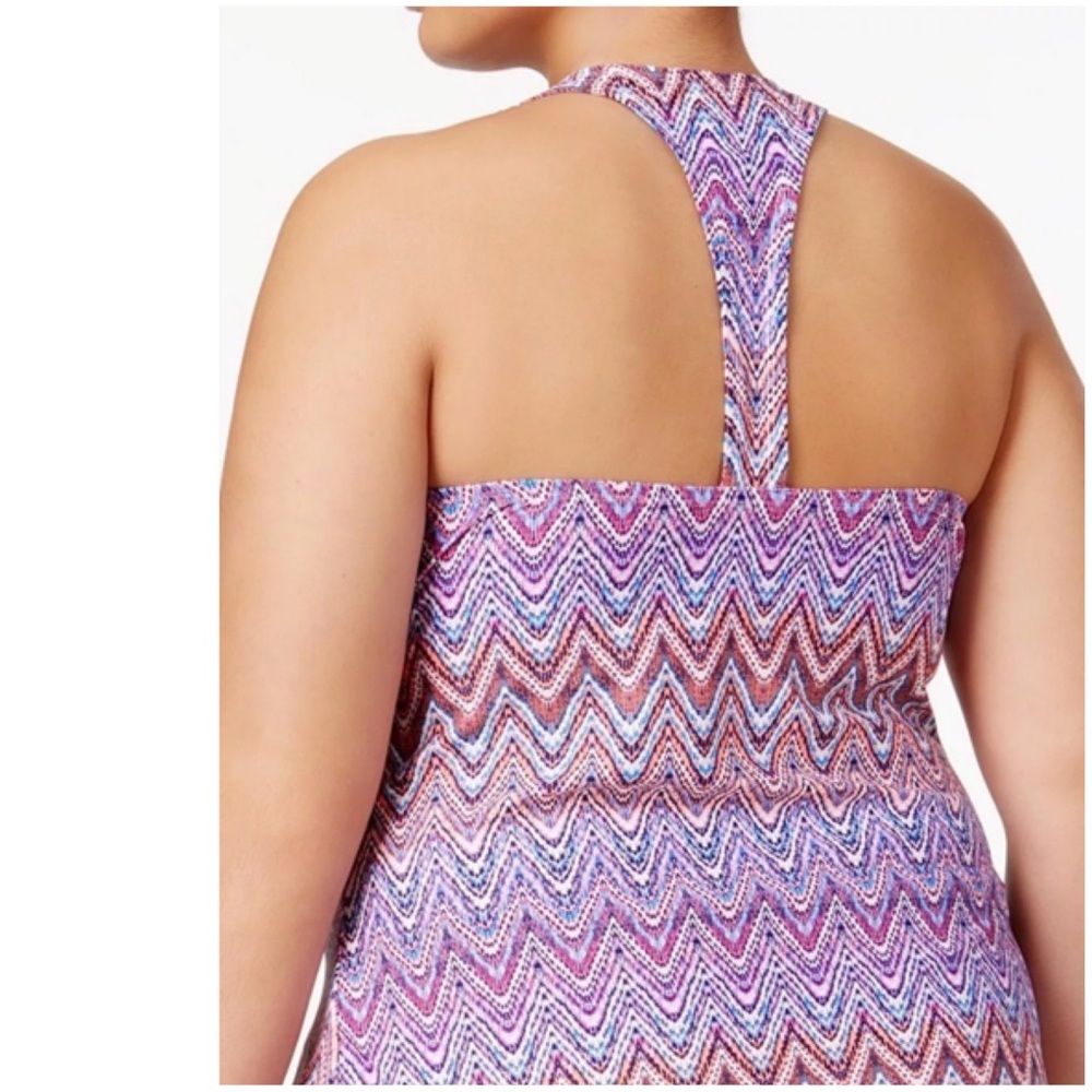 Island Escape Oceania Sporty Racerback Tankini Top
